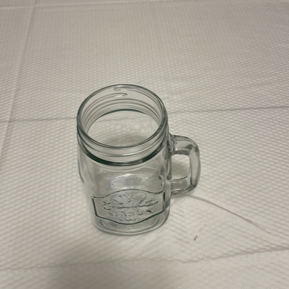Set of two Estilo Mason Drinking Jar with Lid and handle. - Picture 5 of 6